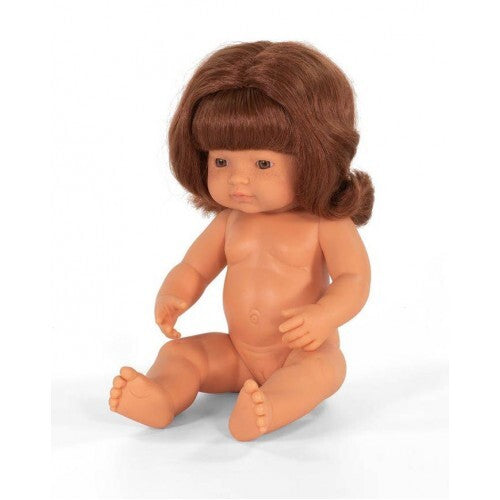38cm Miniland doll- Caucasian Girl, Red Hair