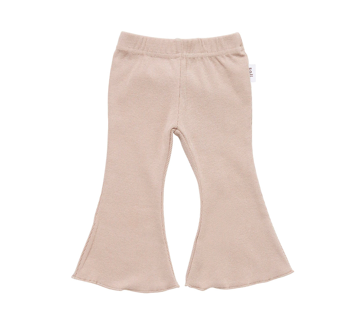 SOLL the label Girl’s Ribbed flares- Dusty Pink
