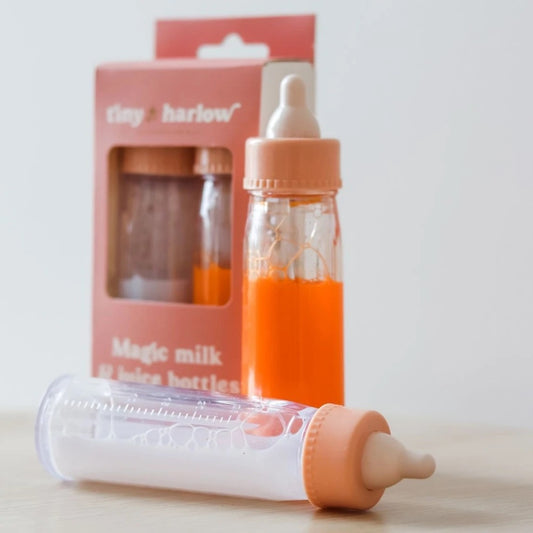 Tiny Harlow Magic milk and juice bottles