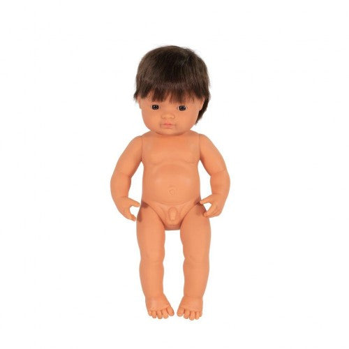 38cm Miniland doll- Caucasian Boy, Brunette