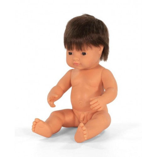 38cm Miniland doll- Caucasian Boy, Brunette