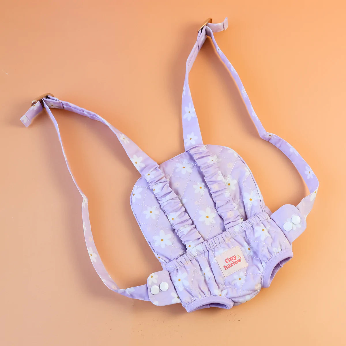 Tiny Harlow Doll's Baby Carrier - Lilac Daisy