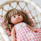 Tiny Harlow Dolls Bedding- Pink Gingham