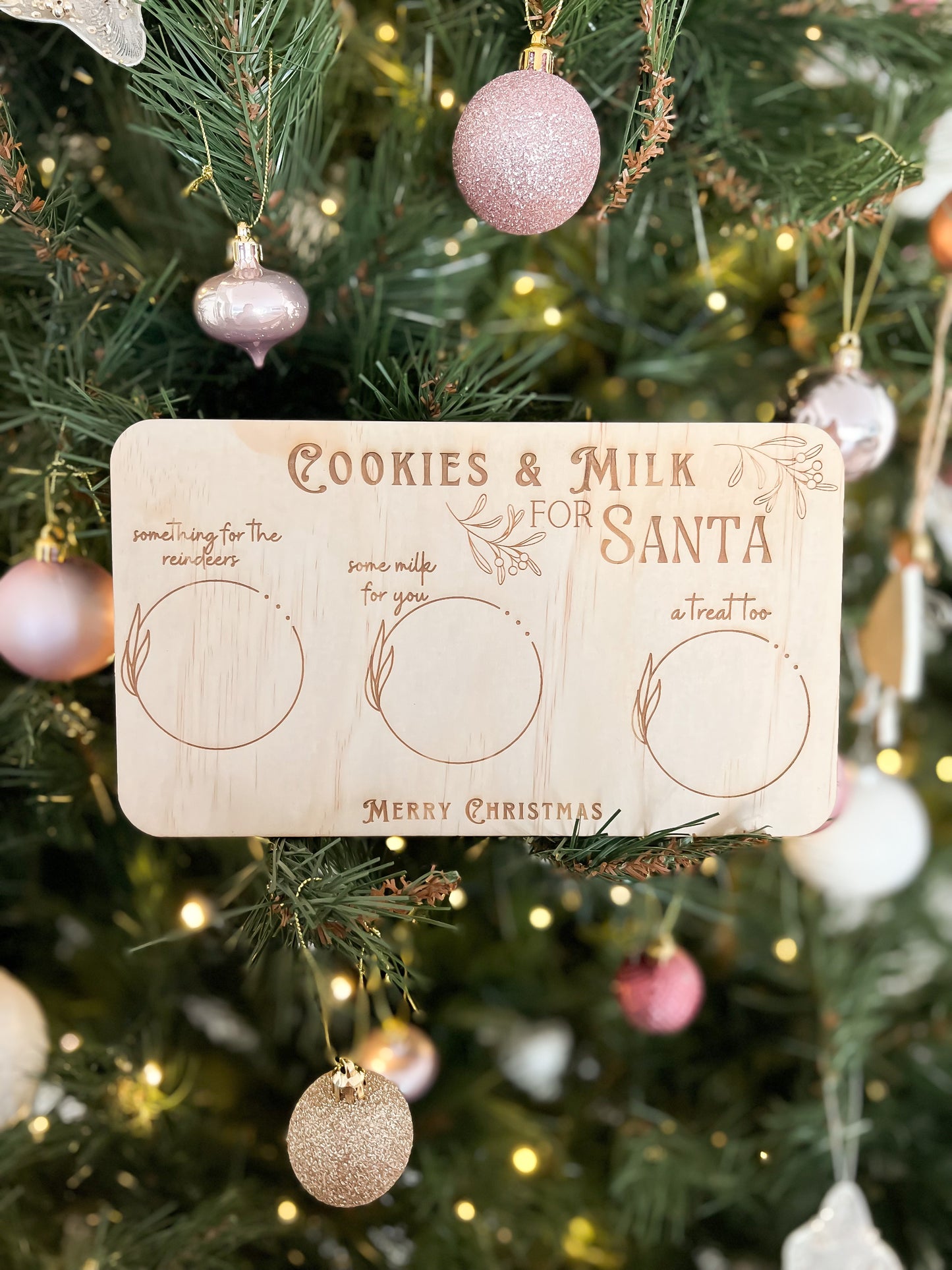 Cookies and milk Santa board- SECONDS