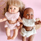 34/38cm Dolls Clothing | Bib & Nappy Set- Pink Sherpa