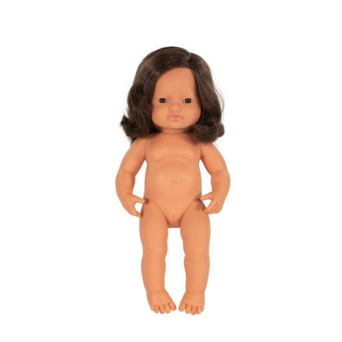 38cm Miniland doll- Caucasian Girl, Brunette